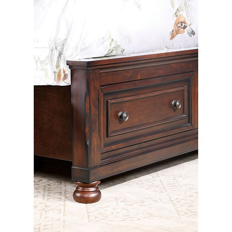 Wells Queen Bed Chrome - Furniture World