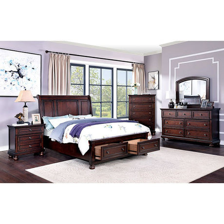 Wells Queen Bed Chrome - Furniture World