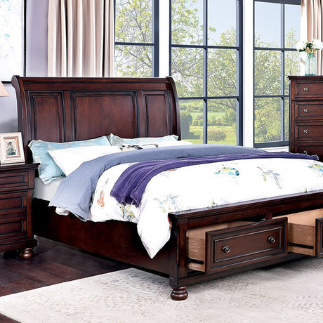 Wells Queen Bed Chrome - Furniture World