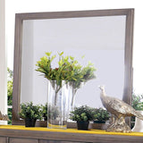 Berenice Mirror Espresso, Beige, & Brown