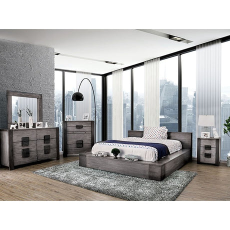Janeiro Bed Brown & Grey - Furniture World