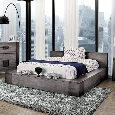 Janeiro Bed Brown & Grey - Furniture World
