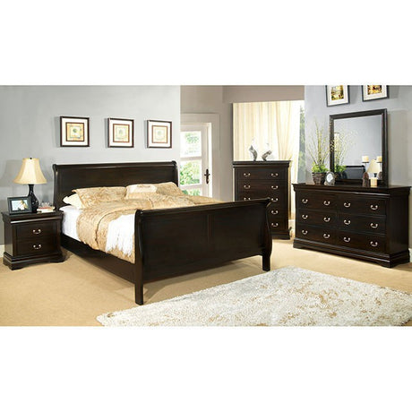 Louis Philippe E.King Bed - Furniture World