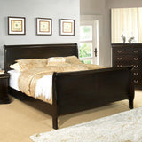 Louis Philippe Full Bed Expresso & White - Furniture World