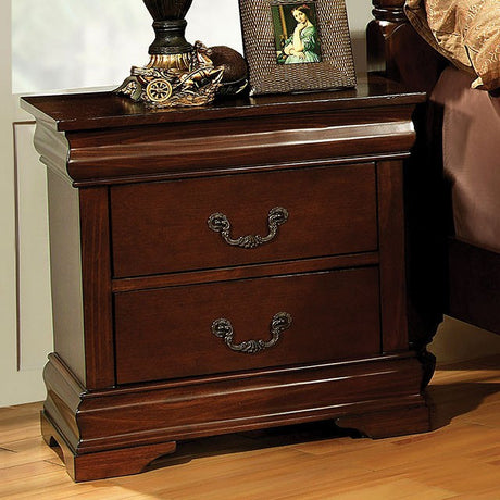 Velda Night Stand Chrome - Furniture World