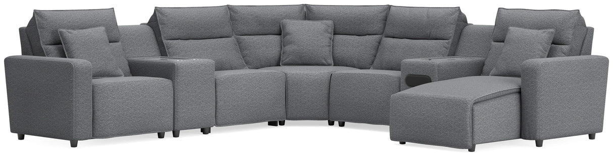 Modmax II Power Reclining Sectional with Chaise and Audio System