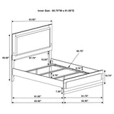 Caraway Panel Bed with LED Lighting