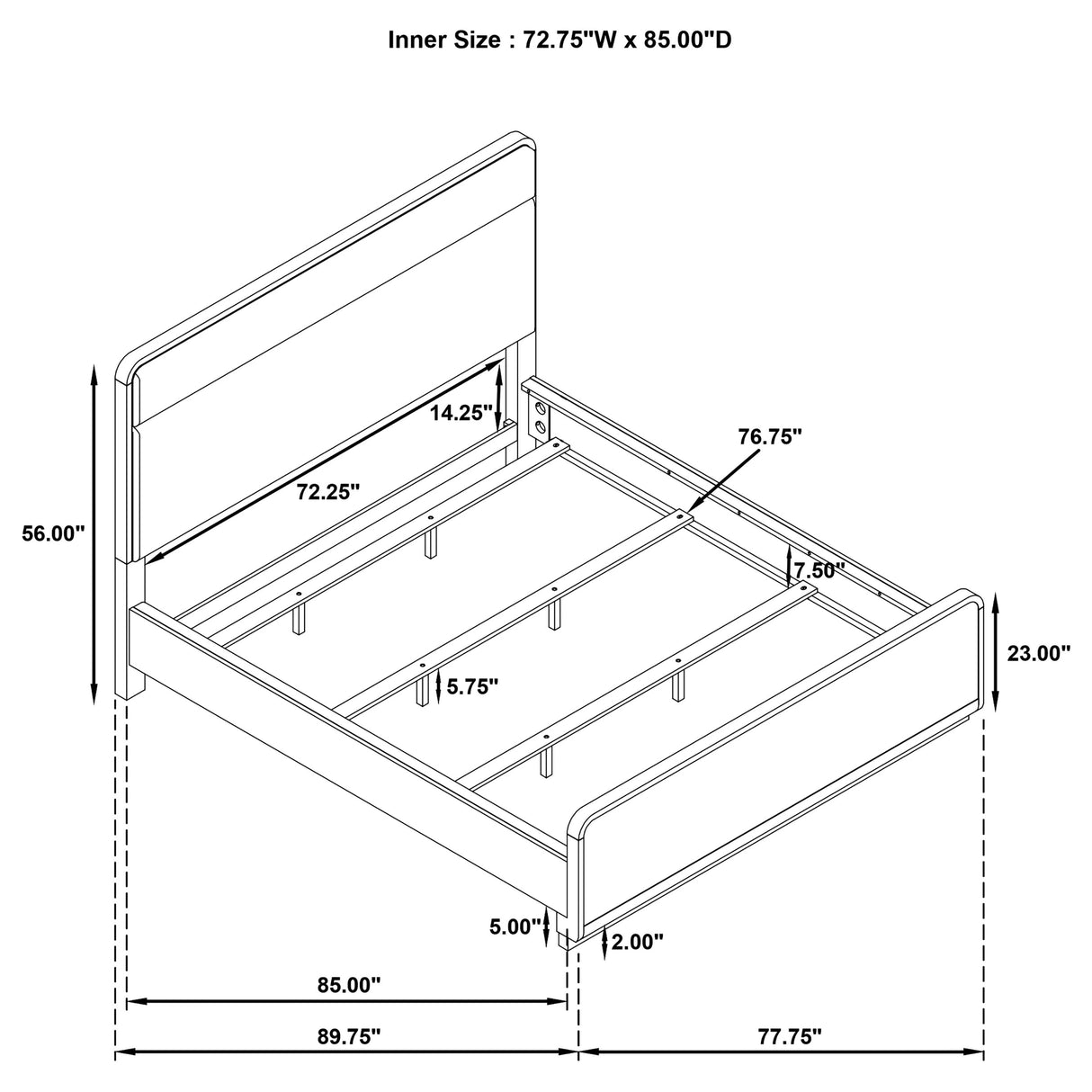 Ladera Panel Bed
