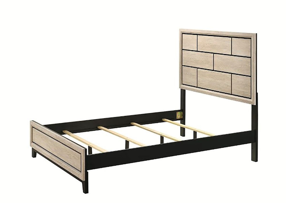 Crown Mark Furniture Akerson Full Panel Bed in Beige B4630-F