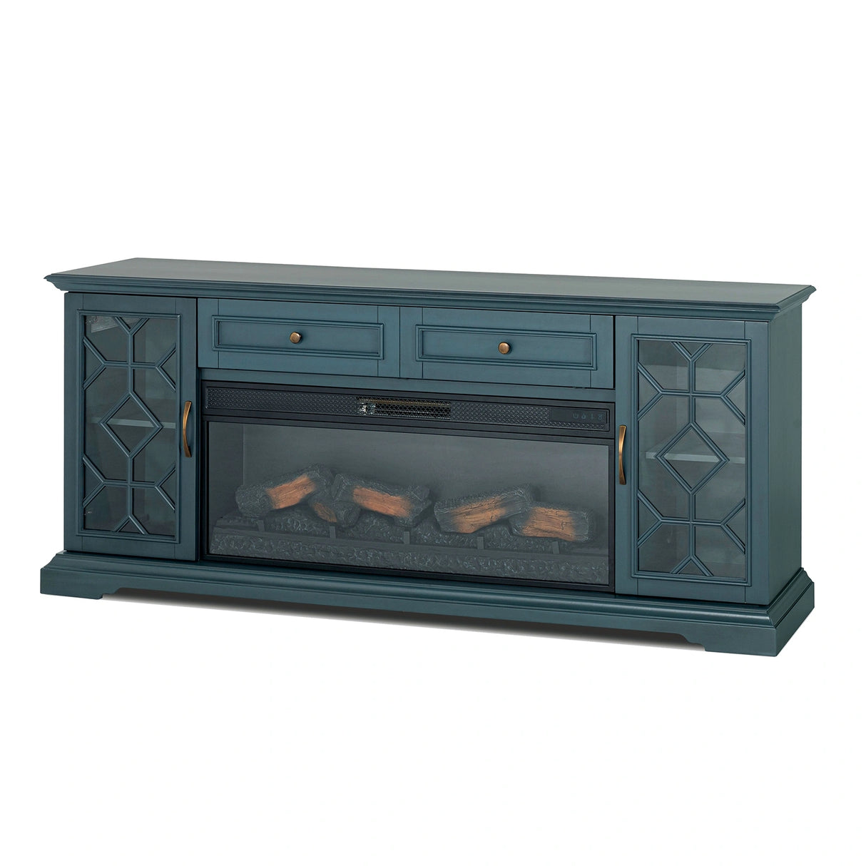 Fidel 74'' TV Console w/ Electric Fireplace