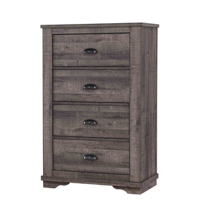 Crown Mark Furniture Coralee 5 Drawer Chest in Gray image