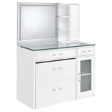 Flora Makeup Vanity Table with LED Mirror and Stool