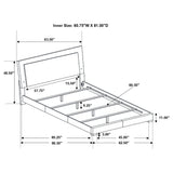 Felicity Panel Bed with LED Lighting