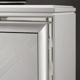 EMMELINE Night Stand w/ USB, White