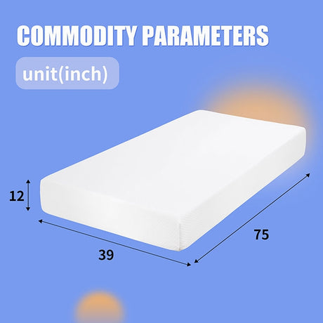 Artemisia 8" & 12" Twin XL Extra Long Memory Foam Mattress - Furniture World