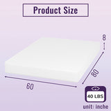 Nasturtium 8" Queen Bamboo Charcoal Infused Memory Foam