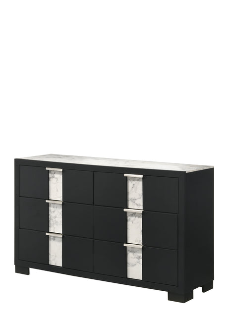 Rangley Dresser - Black - Furniture World