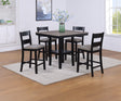 Lester 5-piece Counter Height Table Light Grey - Furniture World