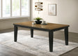 Bardstown Dining Table Wt Charcoal - Furniture World