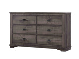 Crown Mark Furniture Coralee 6 Drawer Dresser in Gray image