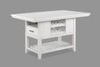 Crown Mark Furniture Wendy Counter Height Table in White image