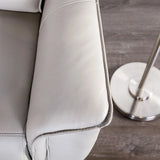Bienne Sofa Manual Recliner White & Black