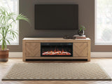 Cayboni 71" TV Stand with Electric Fireplace