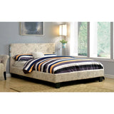 Evans E.King & Cal.King Bed Espressso, White, & Camel