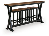 Wildenauer Counter Height Dining Table and 3 Barstools Set