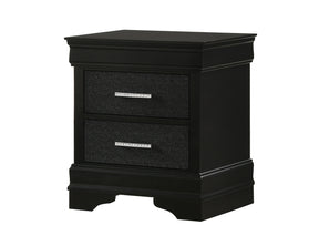 Crown Mark Amalia Nightstand in Black image