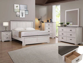 Crown Mark Furniture Leighton 6 Drawer Dresser in White image