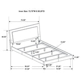 Felicity Panel Bed with LED Lighting