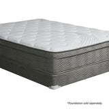 AFTON White/Gray 12" Euro Box Pocket Coil, Cal.King, E king, Full, & Queen