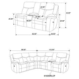 Sycamore Power Reclining Sectional Sofa