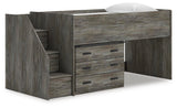 Frandern Loft Bed with Drawer Storage