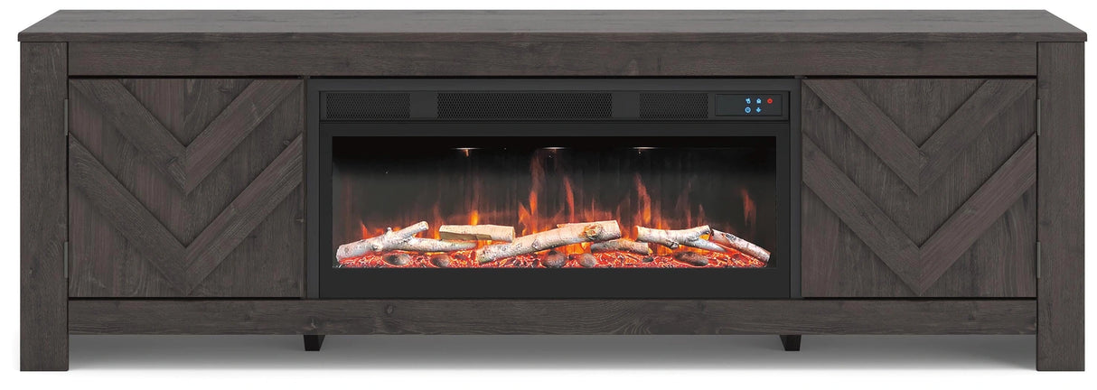 Cayboni 71" TV Stand with Electric Fireplace