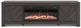 Cayboni 71" TV Stand with Electric Fireplace