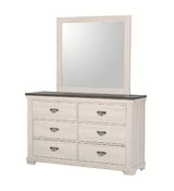 Leighton 6 Drawer Dresser In White