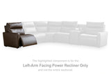ModZ Power Reclining Sectional Loveseat with Audio Console