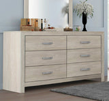 Jaylen 6 Drawer Dresser in Gray