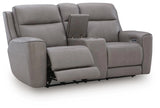 5Z-Comfort Power Reclining Loveseat with Console