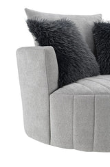 Hoople Channel Tufted Swivel Chair