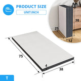 Hollyhock 4" Twin Tri-Fold Memory Foam Topper