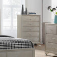 Crown Mark Lyssa 5 Drawer Chest in Embossed Crocodile Pattern image