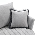 Hoople Channel Tufted Swivel Chair - Furniture World
