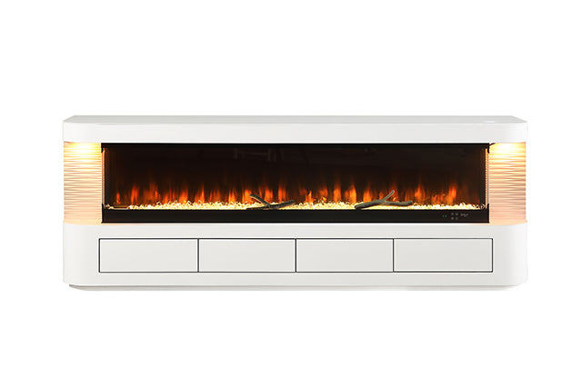 Luken 71" TV Stand w/ Electric Fire Place - Furniture World