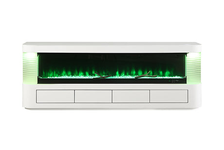 Luken 71" TV Stand w/ Electric Fire Place - Furniture World