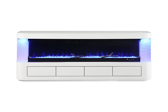 Luken 71" TV Stand w/ Electric Fire Place - Furniture World