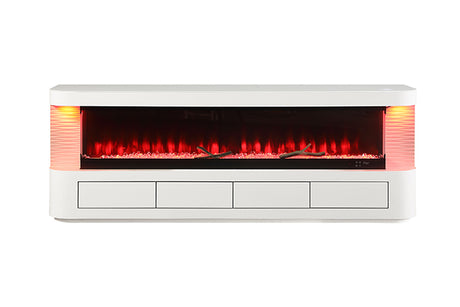 Luken 71" TV Stand w/ Electric Fire Place - Furniture World