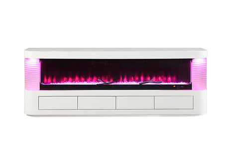 Luken 71" TV Stand w/ Electric Fire Place - Furniture World